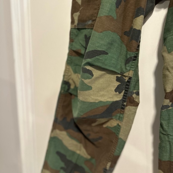Vintage 80's Era USGI Woodland BDU Camouflage Combat Pants Trouser Wide Leg - Picture 14 of 16